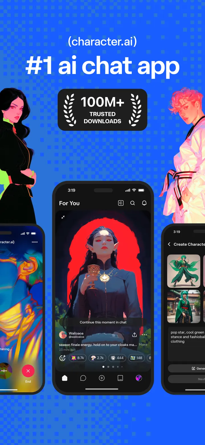 Character.AI app screenshot
