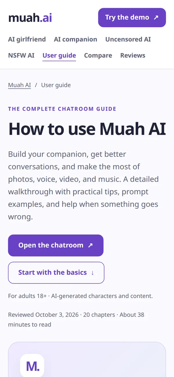 Muah AI app screenshot